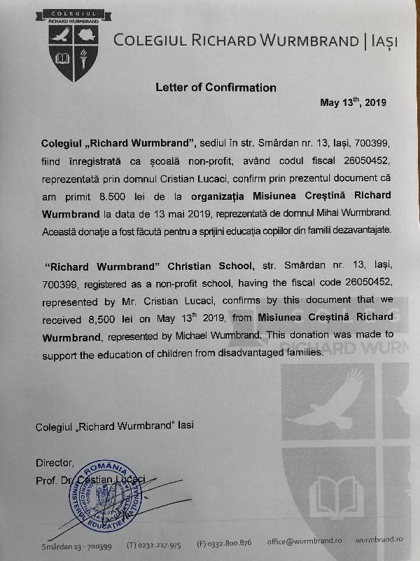 Colegiul Richard
Wurmbrand Colegiul Richard Wurmbrand